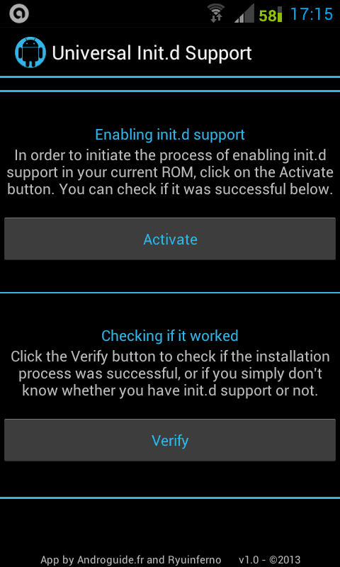 How to Enable Init.d Support on any Android phone.