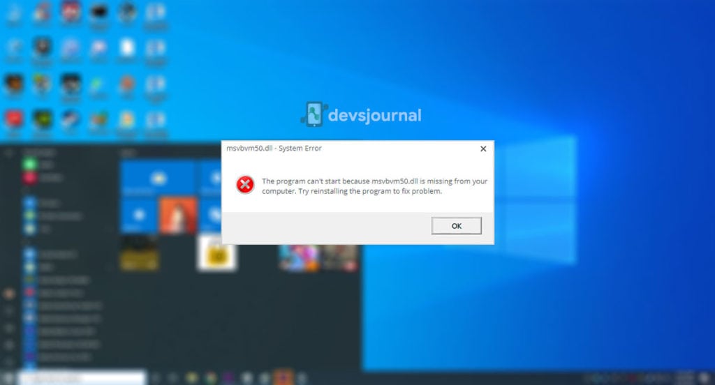 What is msvbvm50.dll file in Windows