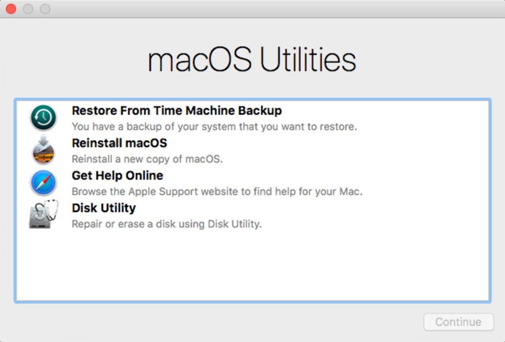 reinstall macos