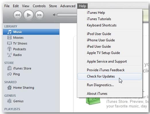 how to update itunes on windows