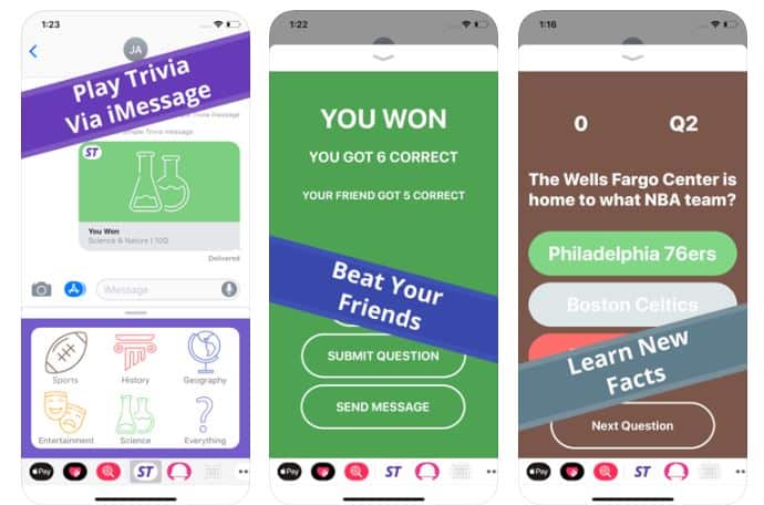simple trivia imessage game
