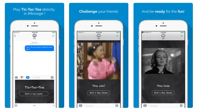 tic tac toe imessage game