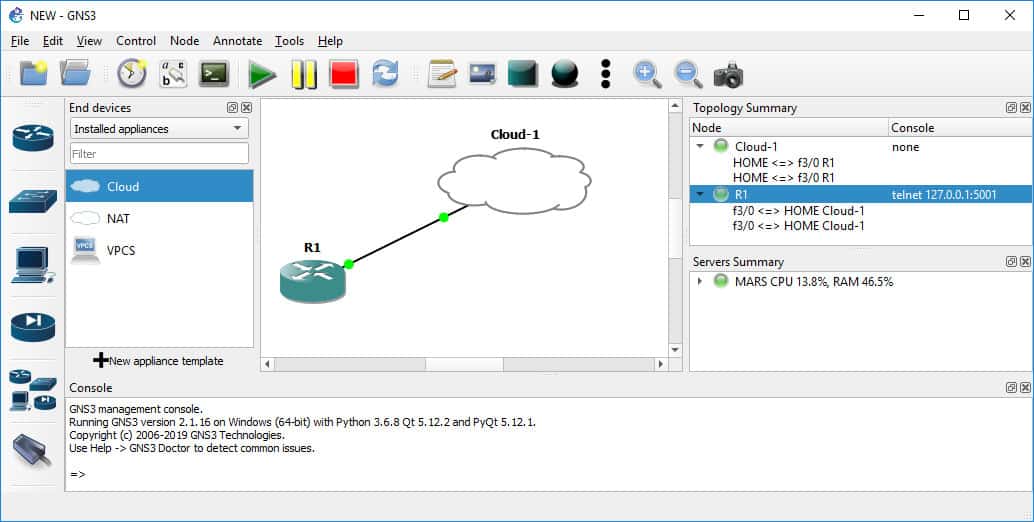 asa gns3 ios