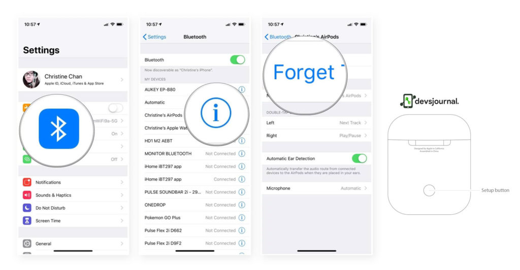 How to reset and reconnect Airpods with iPhone and Mac