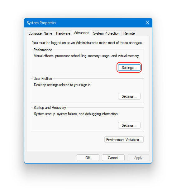 Increase Virtual Memory in Windows 11