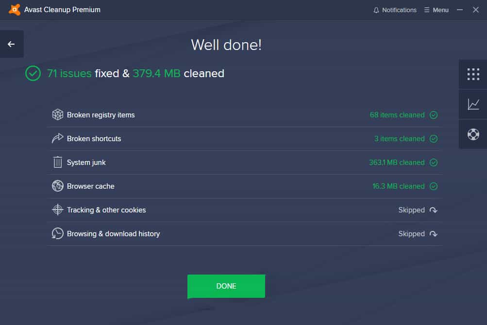 avast cleanup review