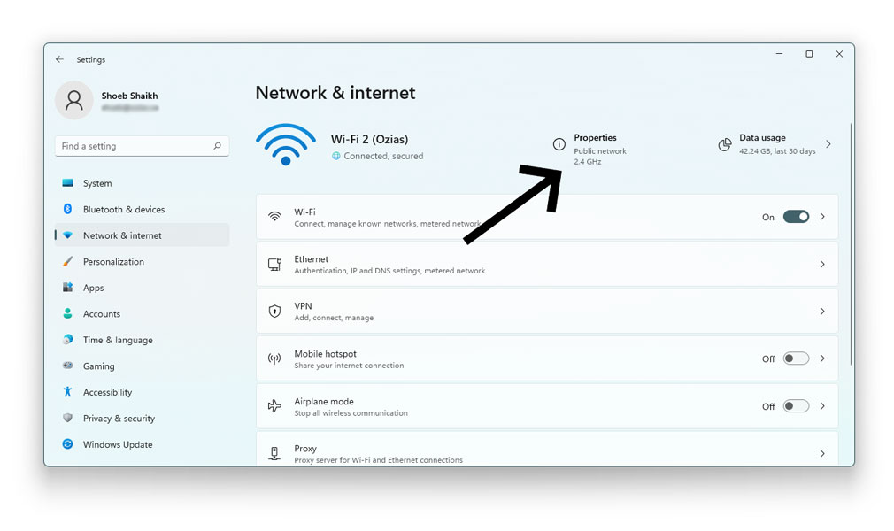 windows 11 mac address