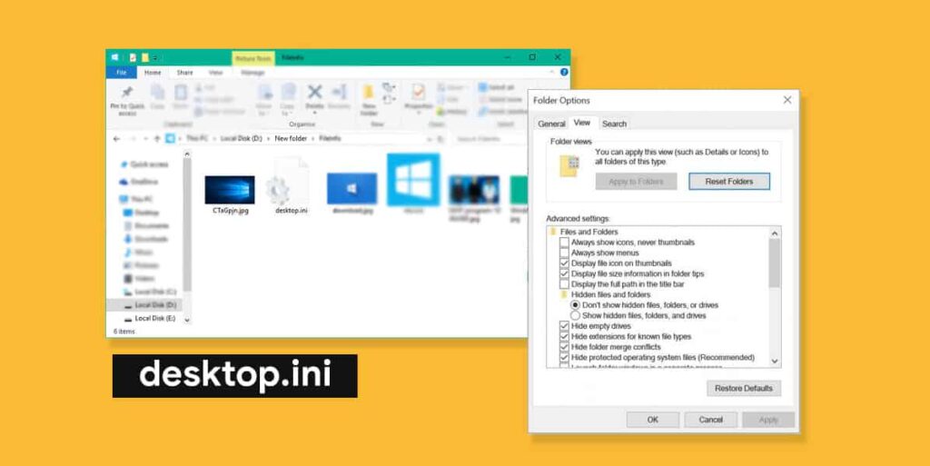 What is desktop.ini in Windows 11? Can I delete desktop.ini? DevsJournal