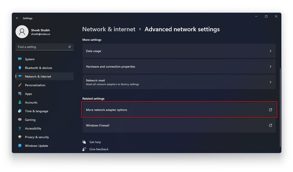 Assign a MAC address to your network card in WIndows 11