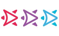 Interlaced Arrow Snapchat Icon