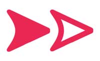 Red Arrow Snapchat Icon