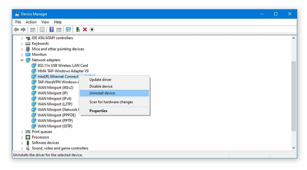 ethernet doesn't have a valid ip configuration