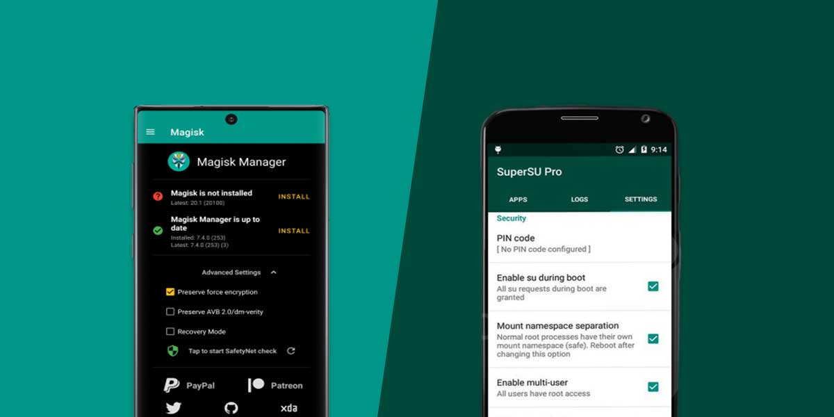 magisk or supersu