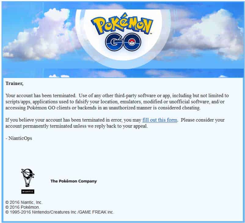 pokemon go can't authenticate