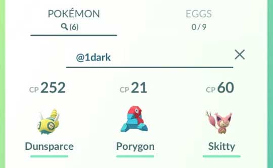 Search Pokemon with Fast Move of a Type