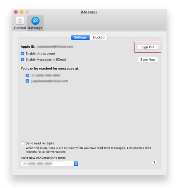 iPhone and Mac Messages not Syncing