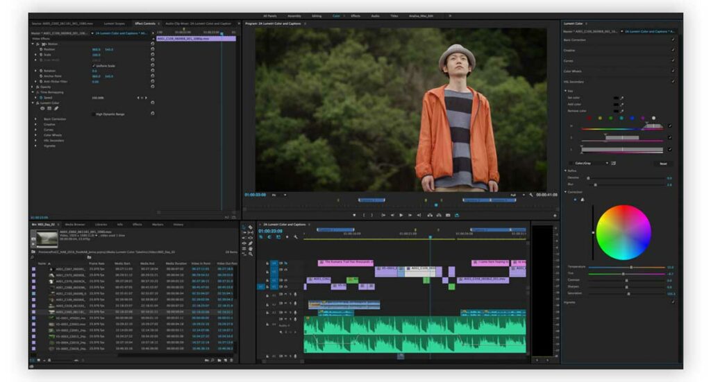 Color Grading in Video Editing Software