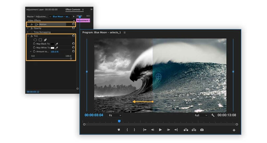 Effects in Video Editing Software