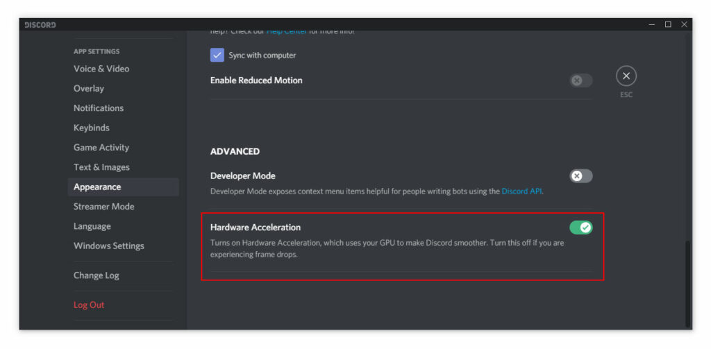 Hardware Acceleration in Discord