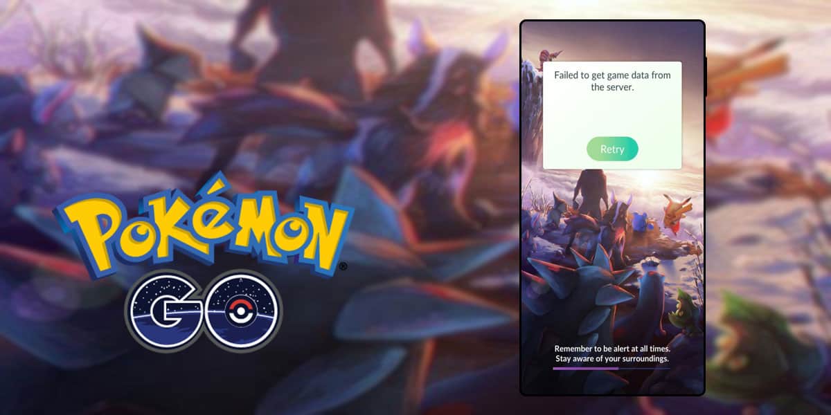 Pokemon GO Failed to get Game Data from the Server