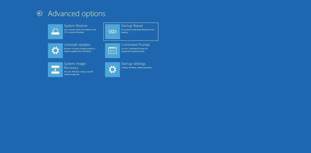 Startup Repair Windows 10