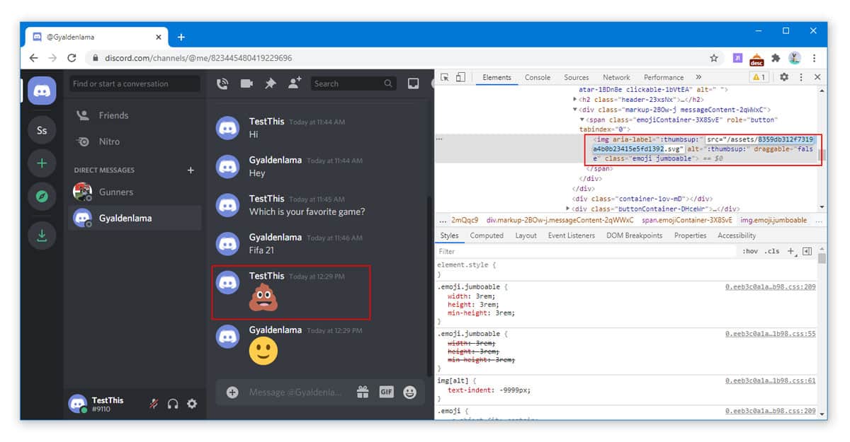 Change Emojis in Discord using Inspect Element