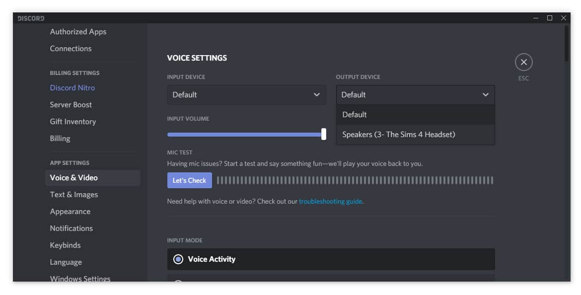 Discord Picking up Computer Sounds