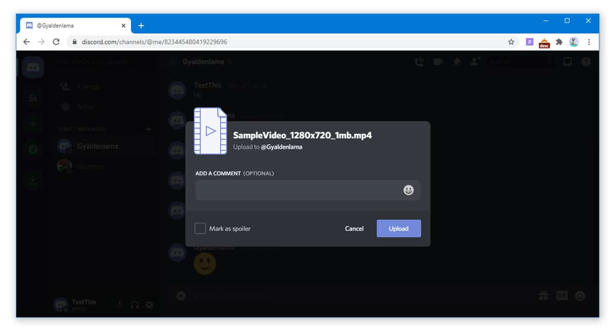How To Send Videos On Discord Using PC