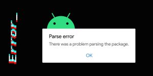 Parse Error: There was a problem parsing the package