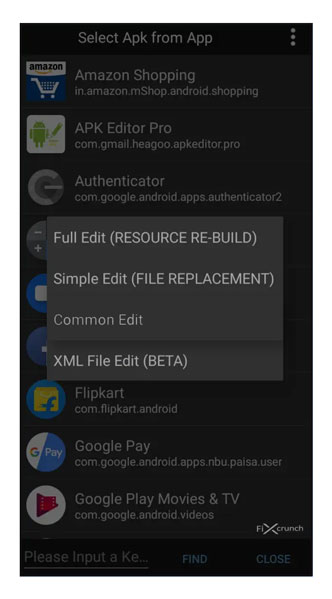 Use el editor de APK para corregir el error de aplicación no instalada