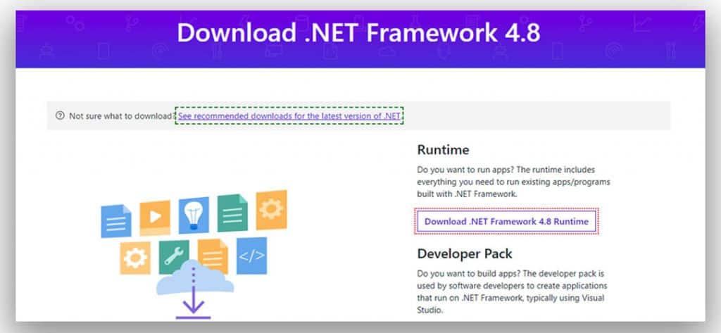 Install the latest Microsoft.NET framework