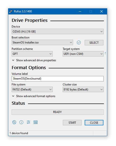 Installing SteamOS Using a Bootable USB Drive