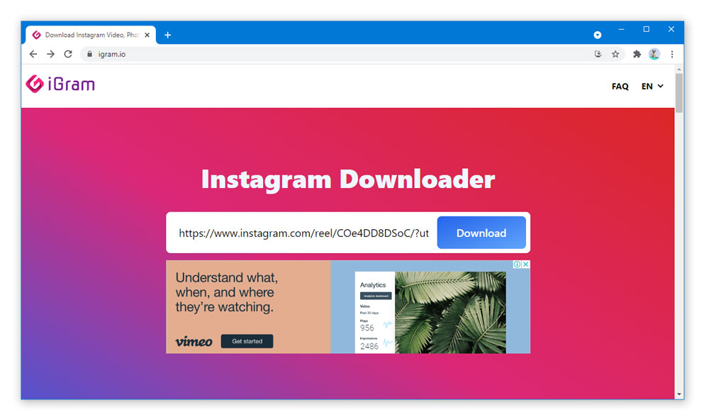 Download Instagram Reels Online