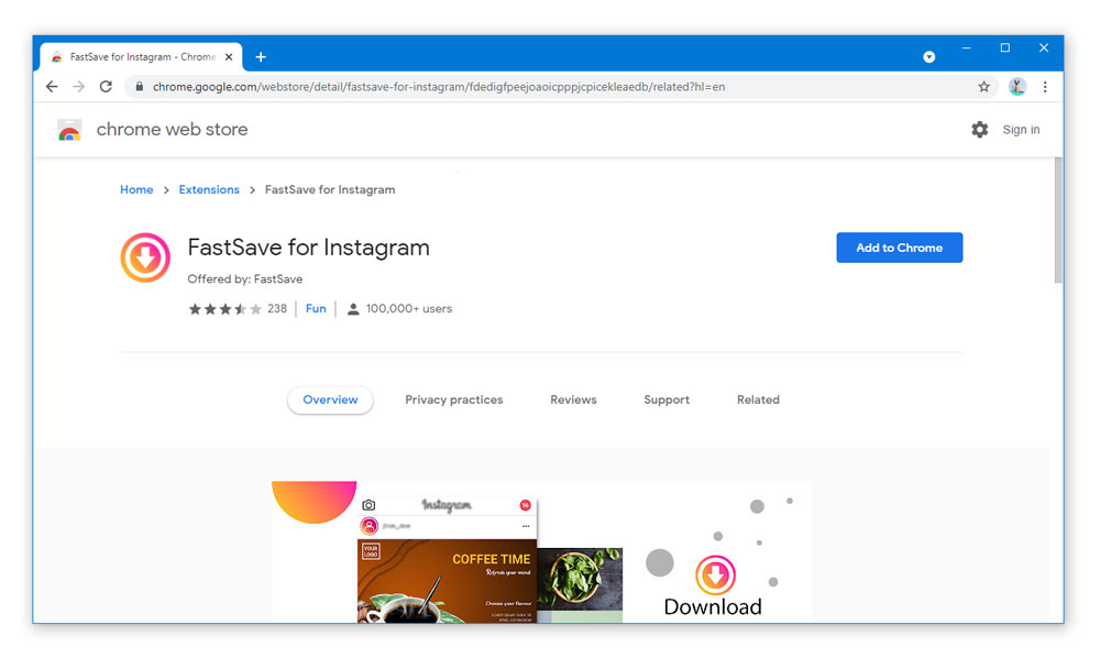 Download Instagram Reels using Google Chrome Extension