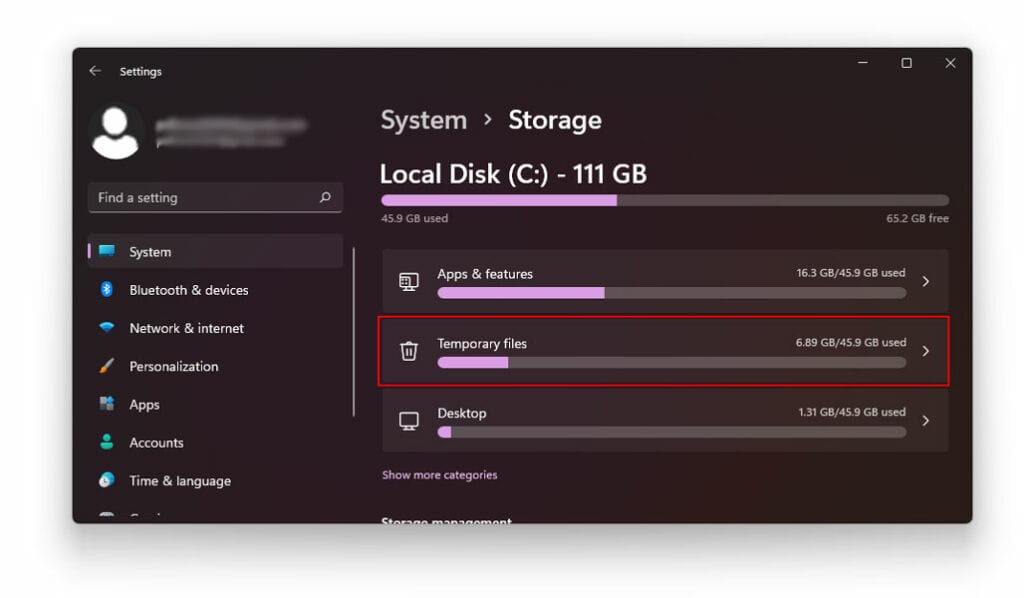 Clear Temp Files