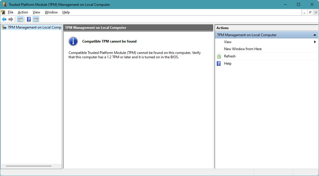 Enable TPM 2.0 in Motherboard