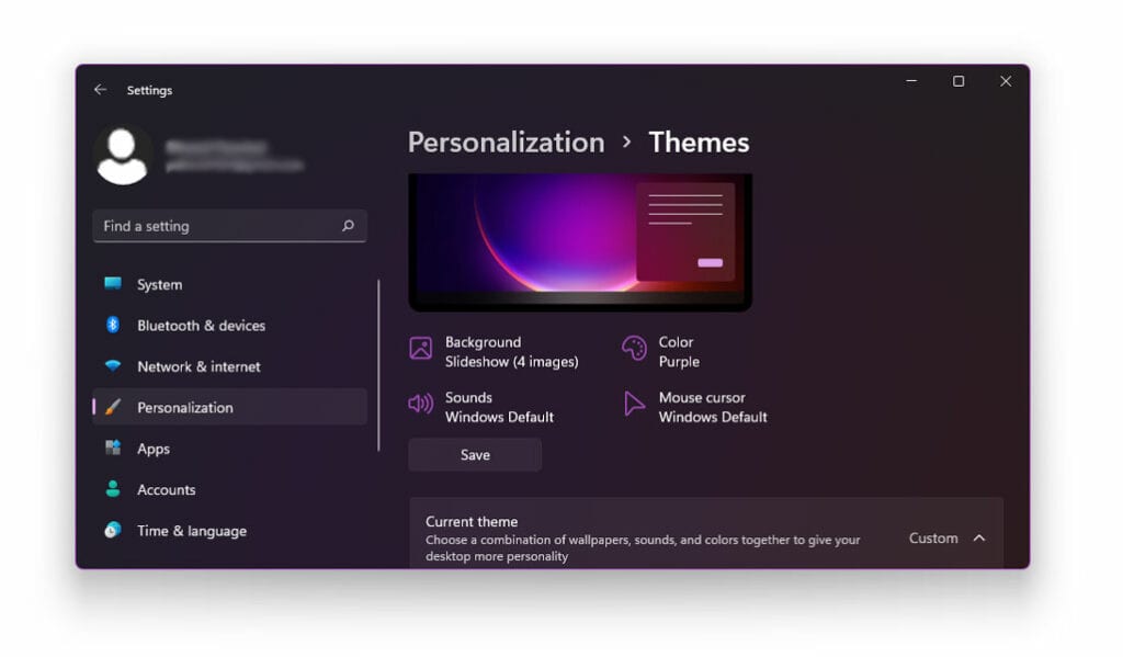 Create A Theme In Windows 11