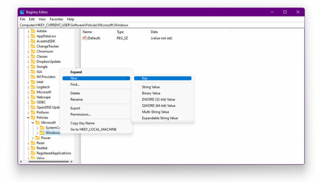 Enable Title Bar Window Shake in Windows 11 using Windows Registry Editor