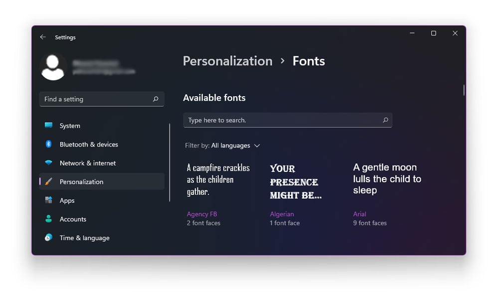 How To Change The Font In Windows 11