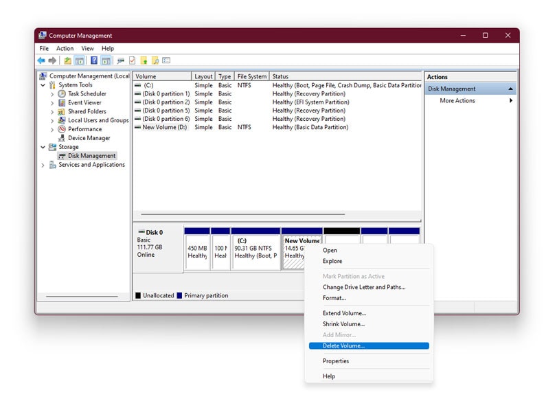 partitions manager windows 11 