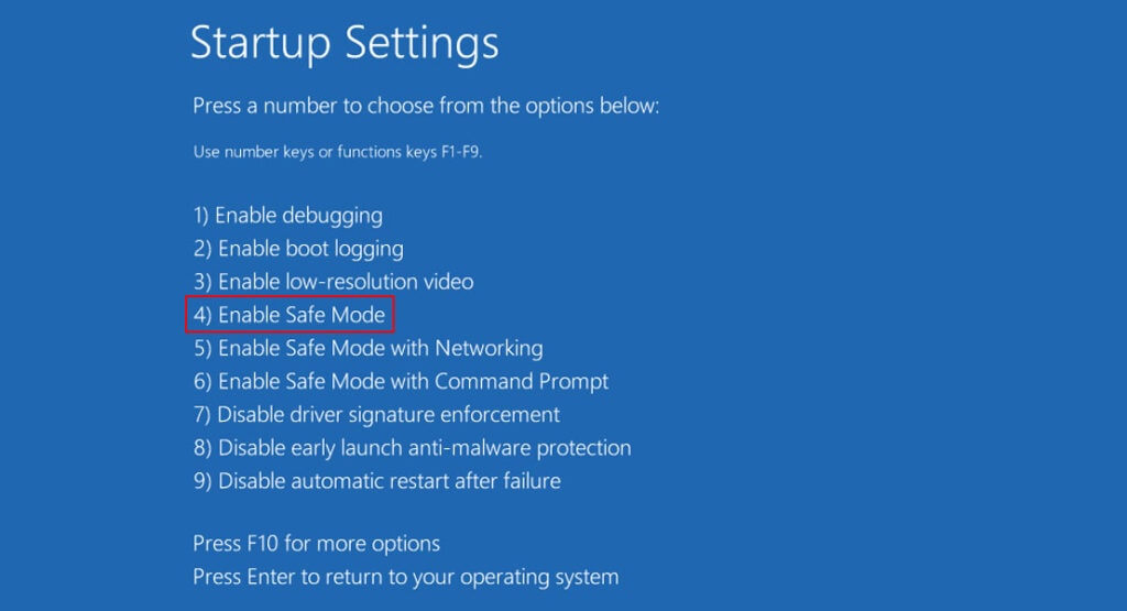 Enable Safe Mode to Fix Windows 11 Black Screen with Mouse Cursor