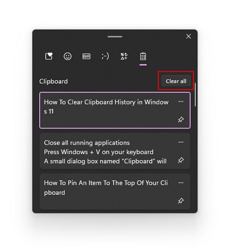 How To Clear Clipboard History in Windows 11