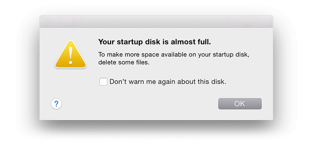 Mac Startup Disk Full