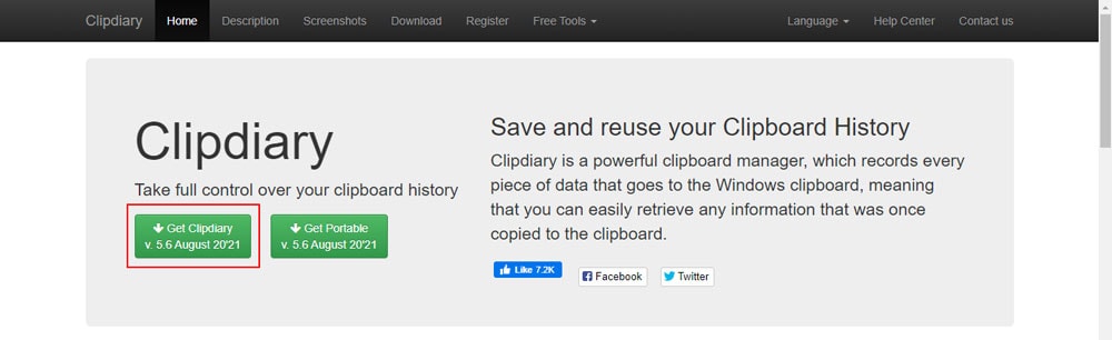 Use Clipdiary application to check clipboard history in windows 11