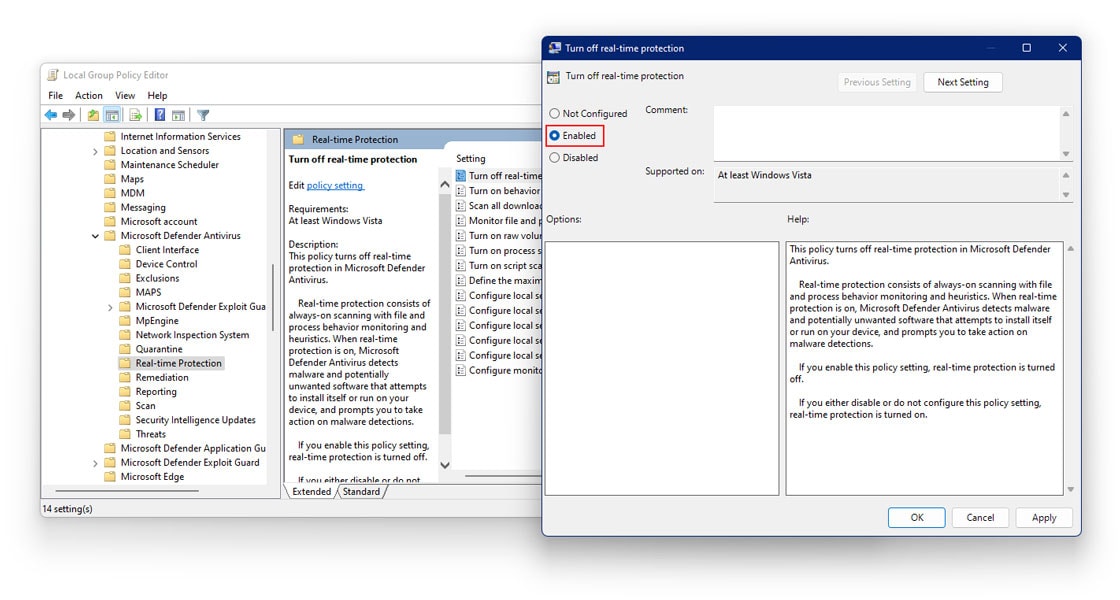 Fix: Antimalware Service Executable High CPU Usage in Windows 11