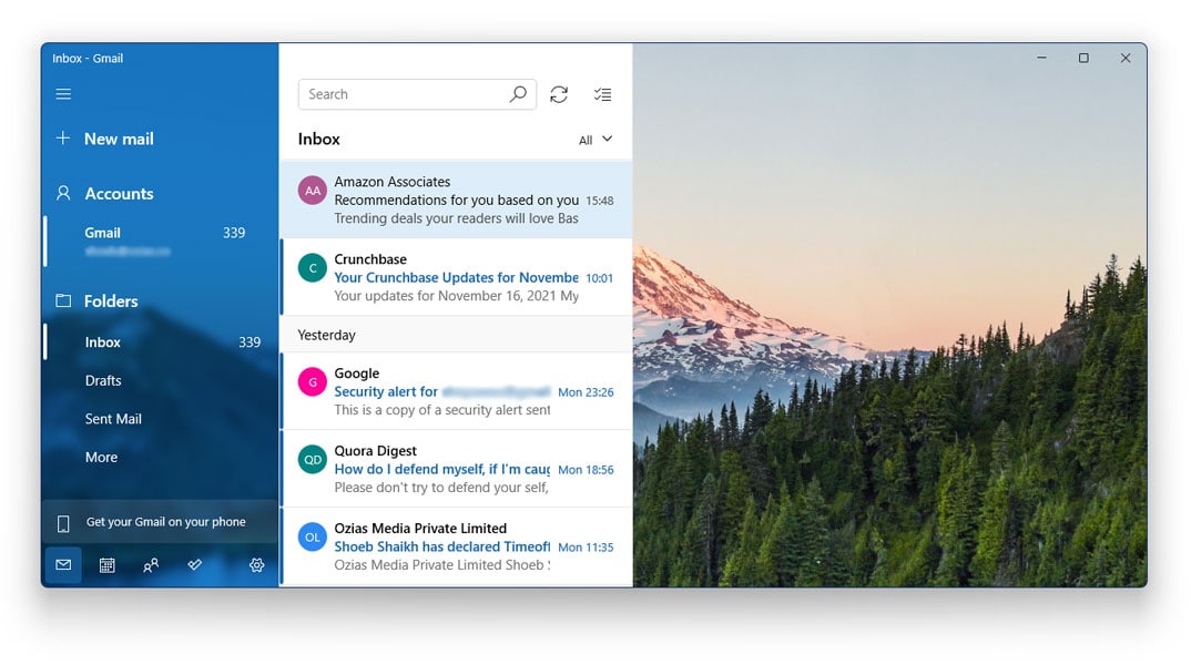 add gmail to mail app in Windows 11
