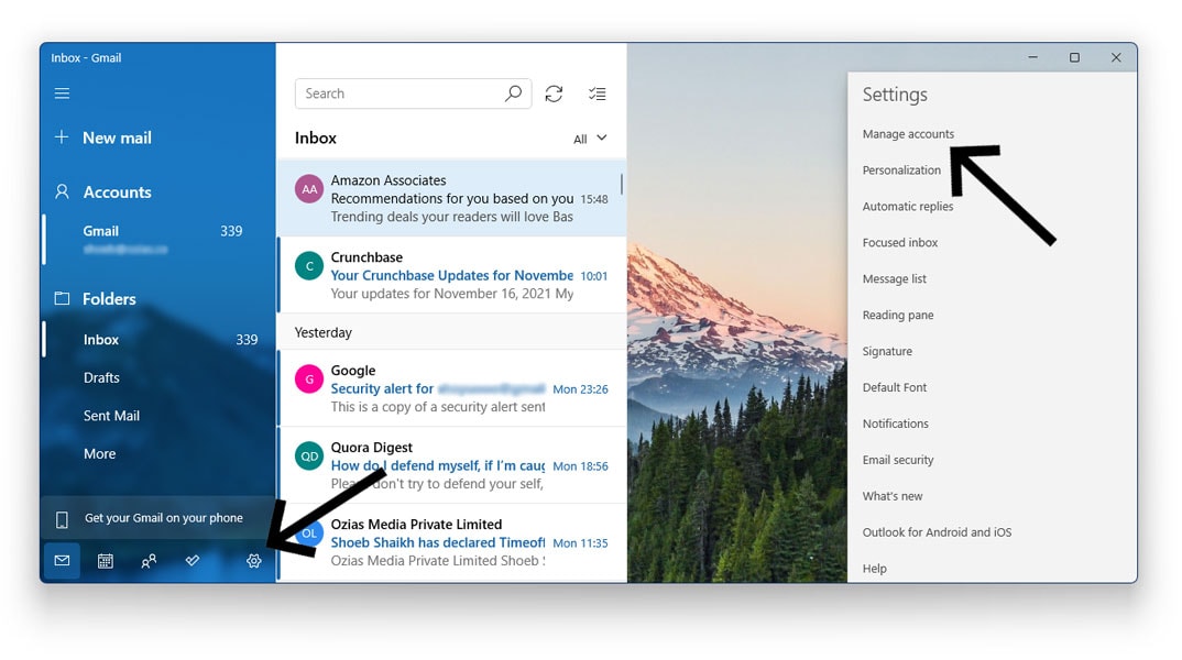 why no gmail app for windows 10