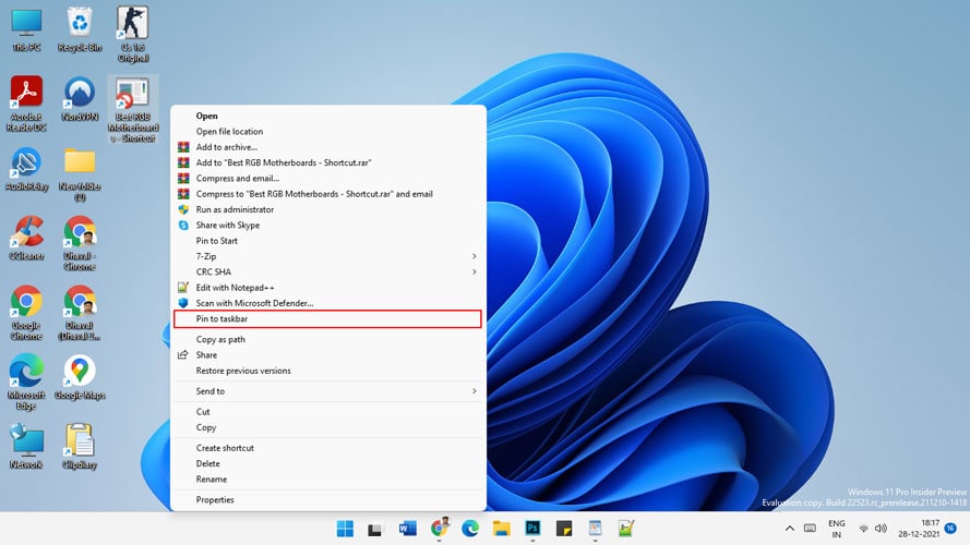 How to Pin Files to Taskbar in Windows 11