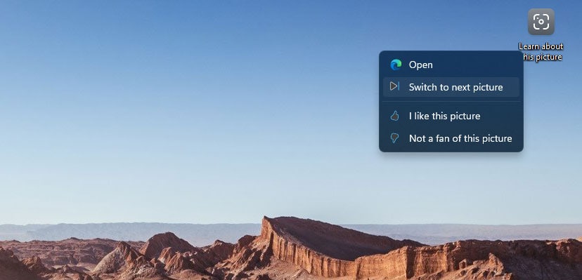 Set Spotlight as Desktop Background in Windows 11