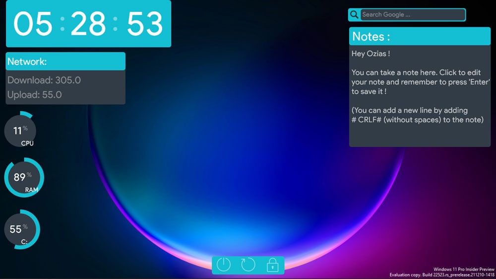 cpu temp rainmeter skin